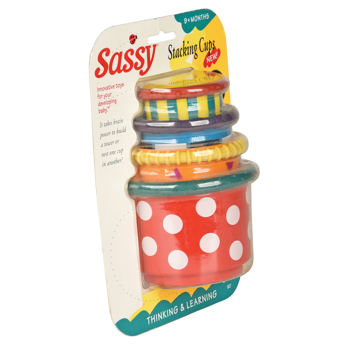 Sassy Stacking & Nesting Cups | Sensory Baby Toy for Ages 9 Months+