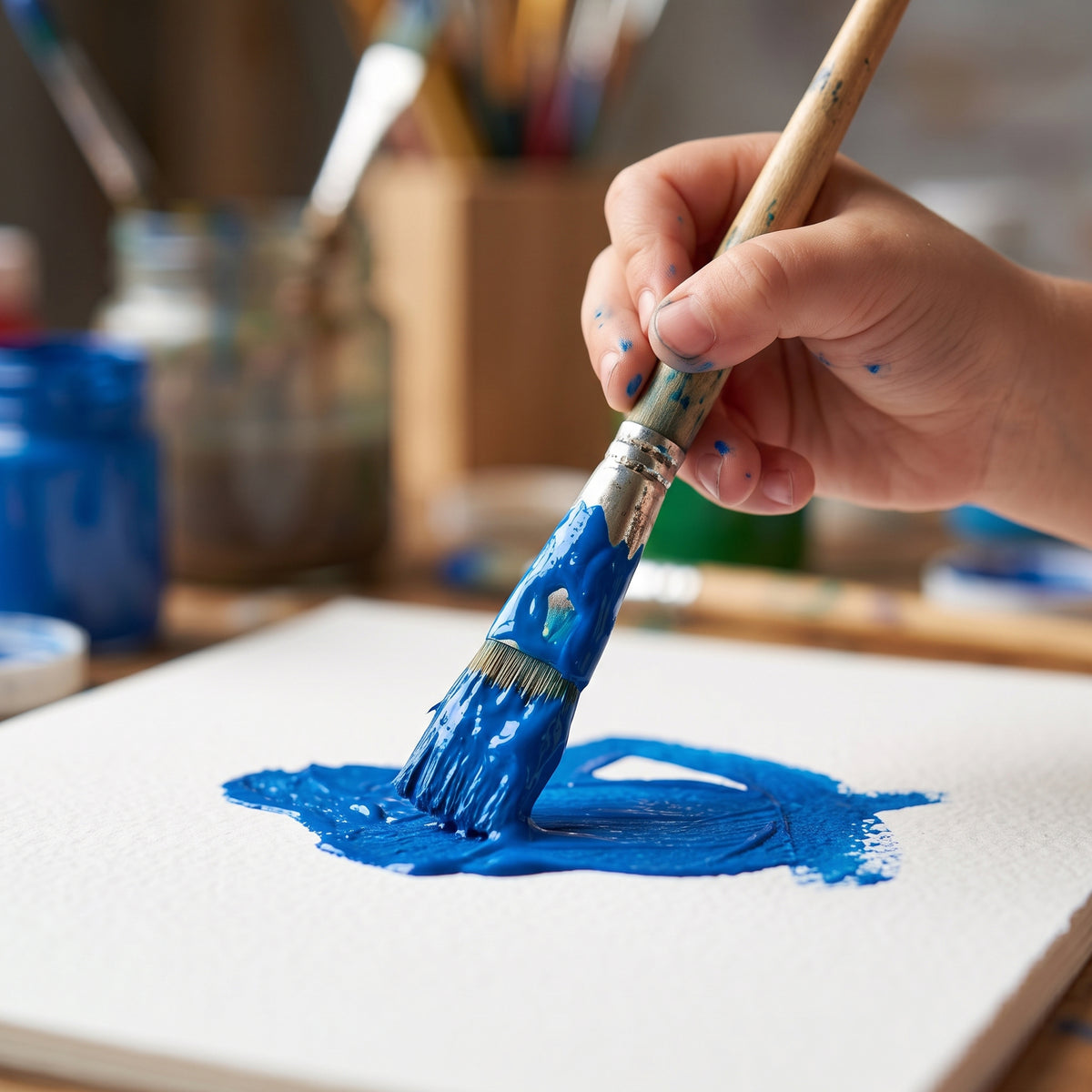 Constructive Playthings® Washable Blue Tempera Paint - Gallon