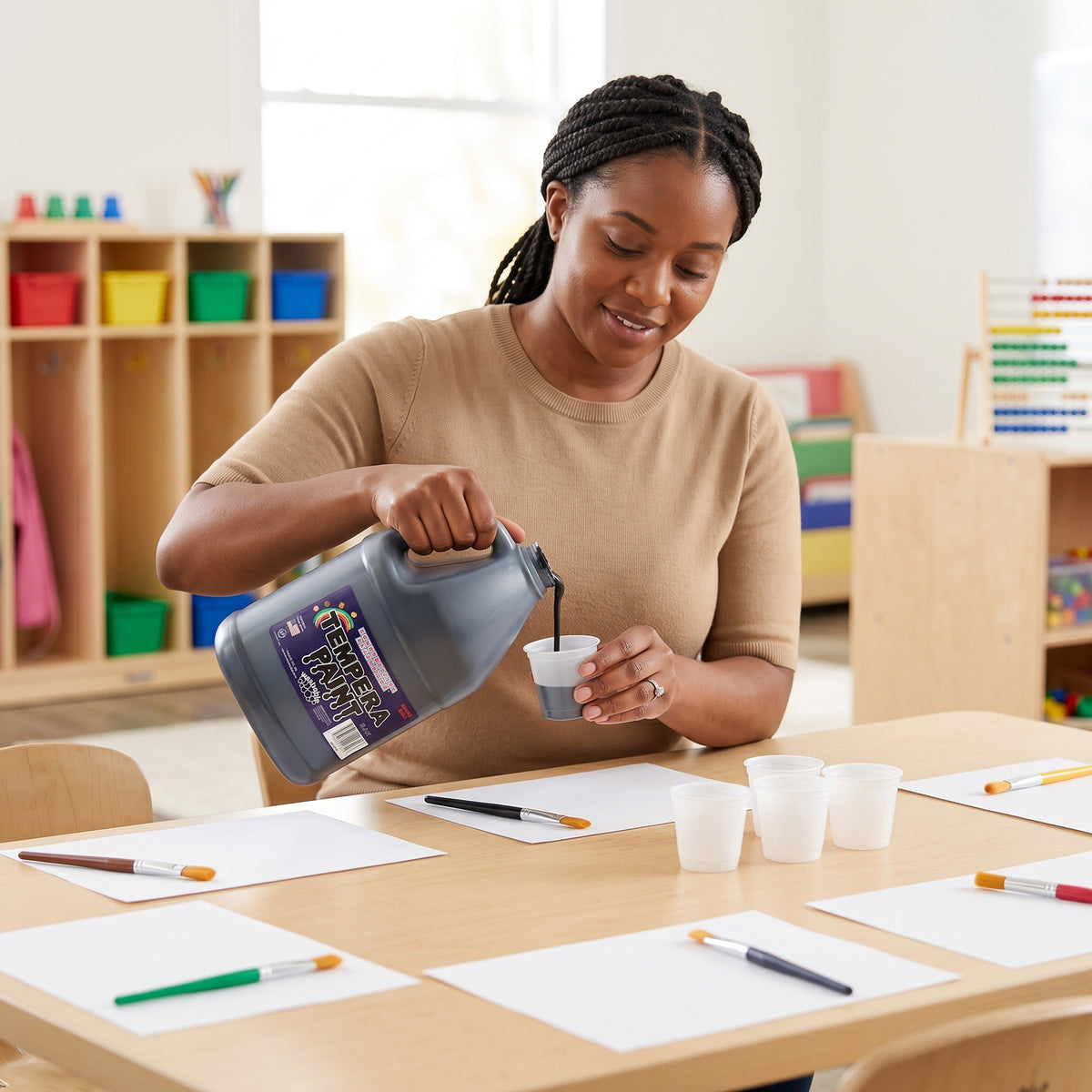 Constructive Playthings® Washable Black Tempera Paint - Gallon