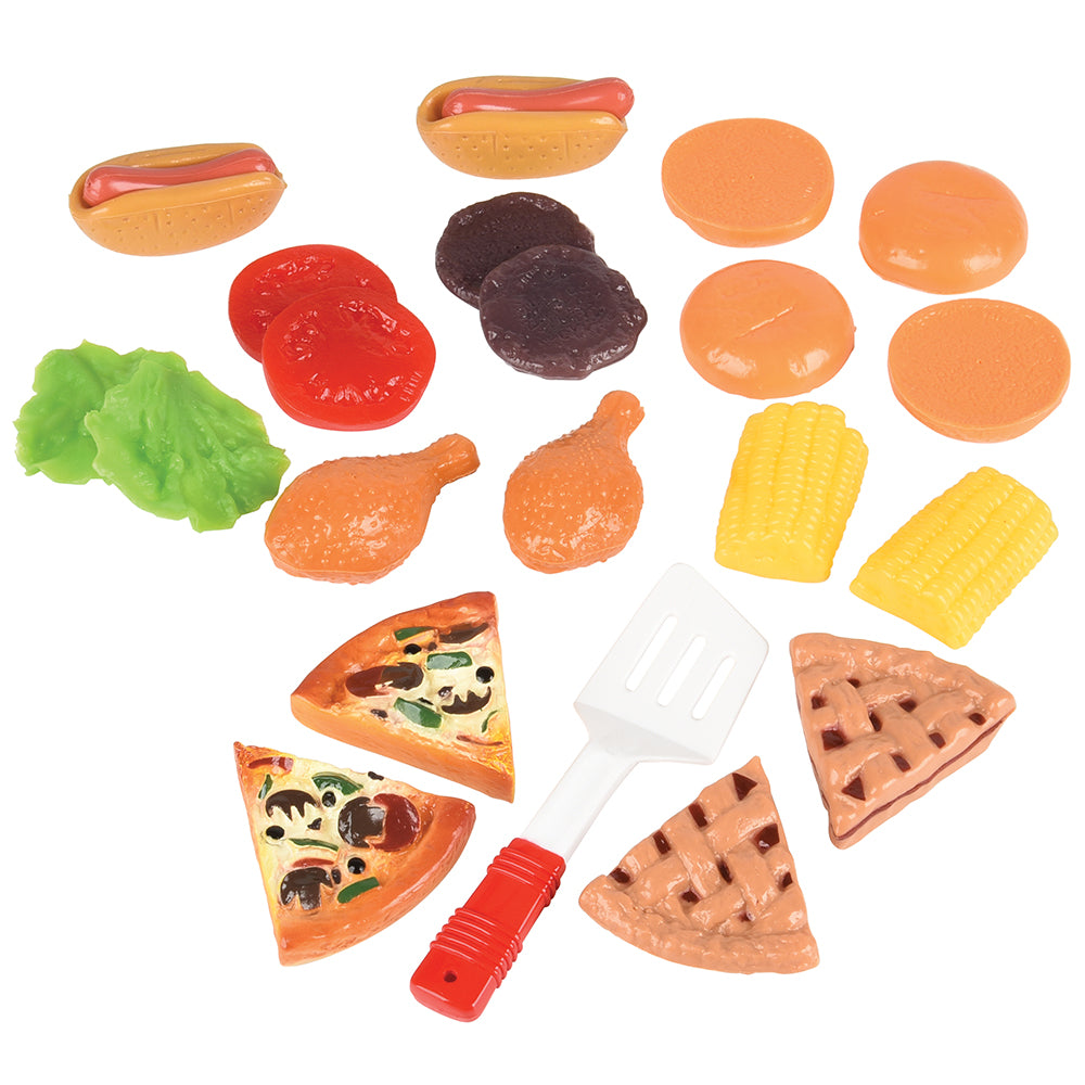23-Piece Play Food Set for Kids | Chunky Picnic Pretend Play Toys for Ages 3+