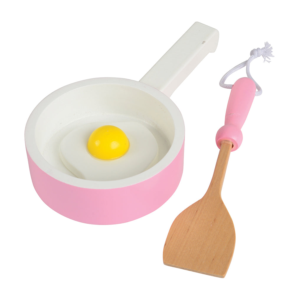 Toy Frying Pan with Egg & Spatula