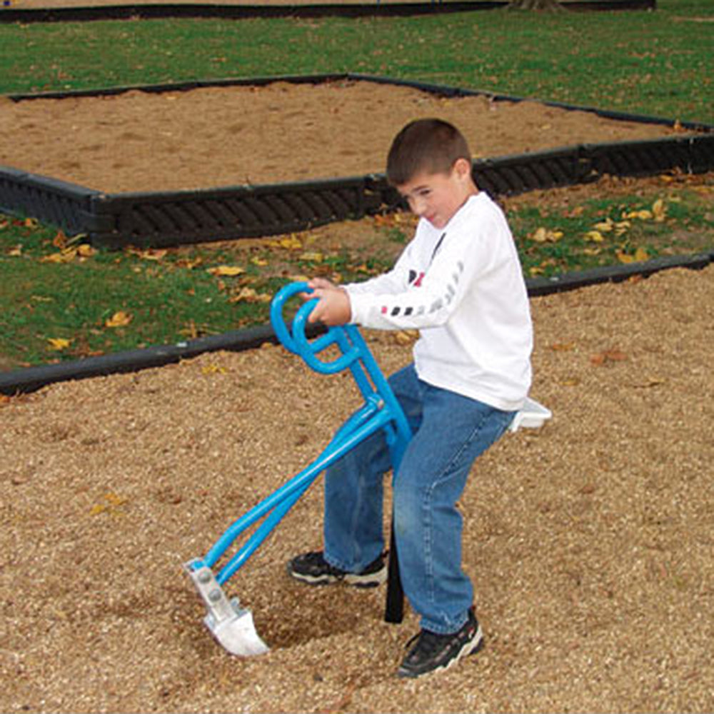 Preschool Playground Sand Digger with Seat | 360° Turning, Molded Aluminum Shove SPC-361509DS