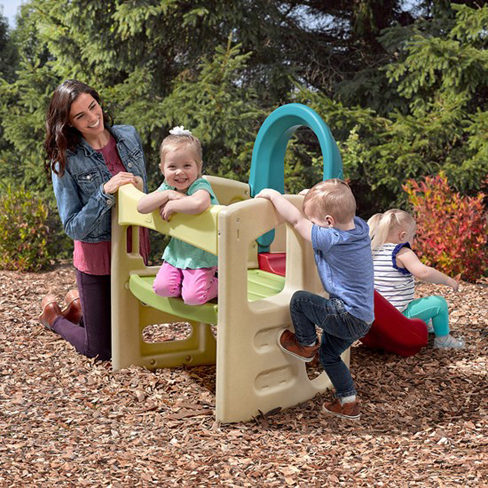 Toddlers Having Fun with Step2 Panda Climber 