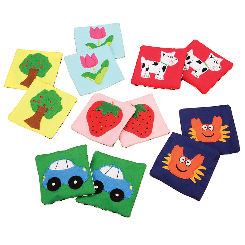 Tactile Matching Patches | Kid's Visual Matching Game Squares