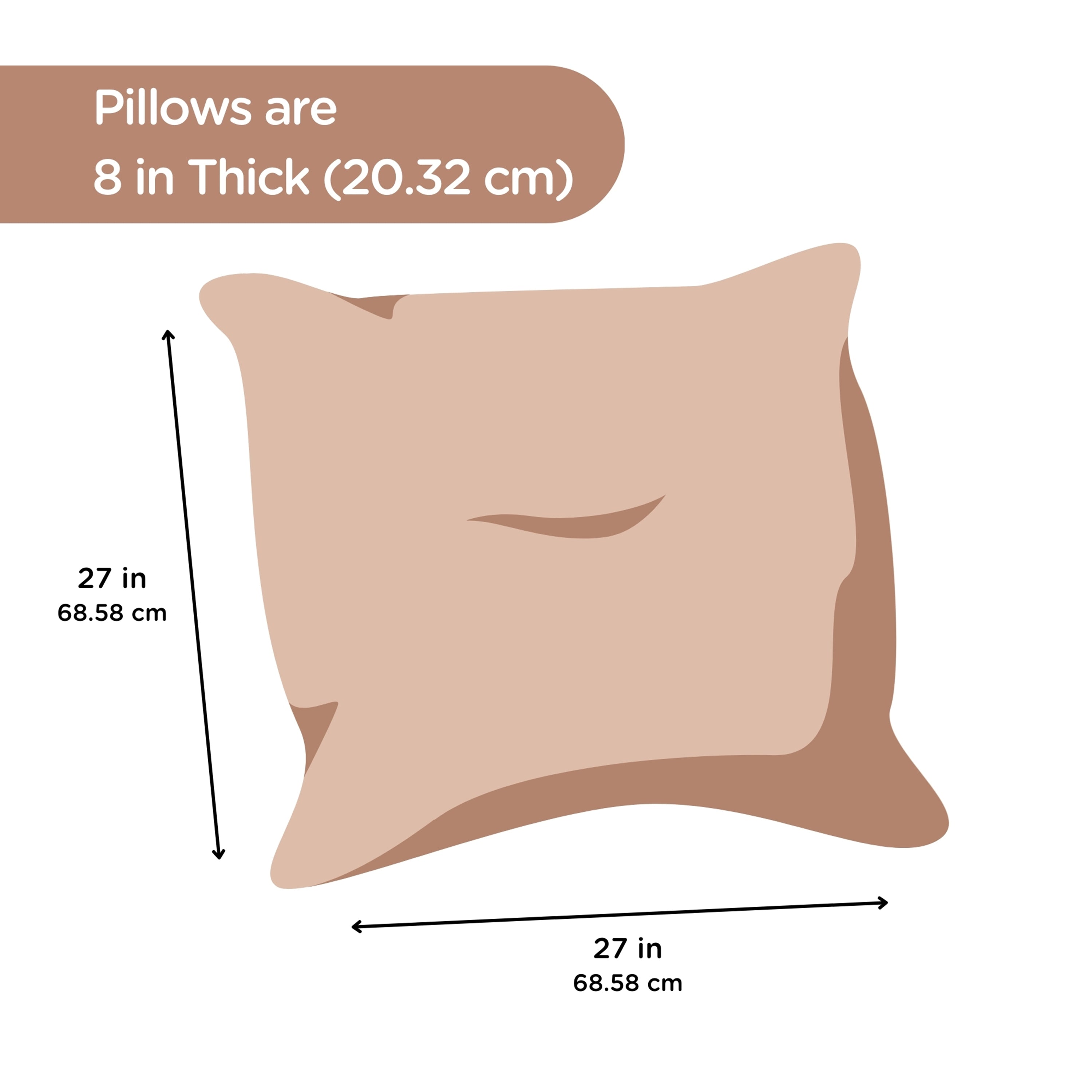 27" Cozy Floor Pillows - Set of 4 - Elements