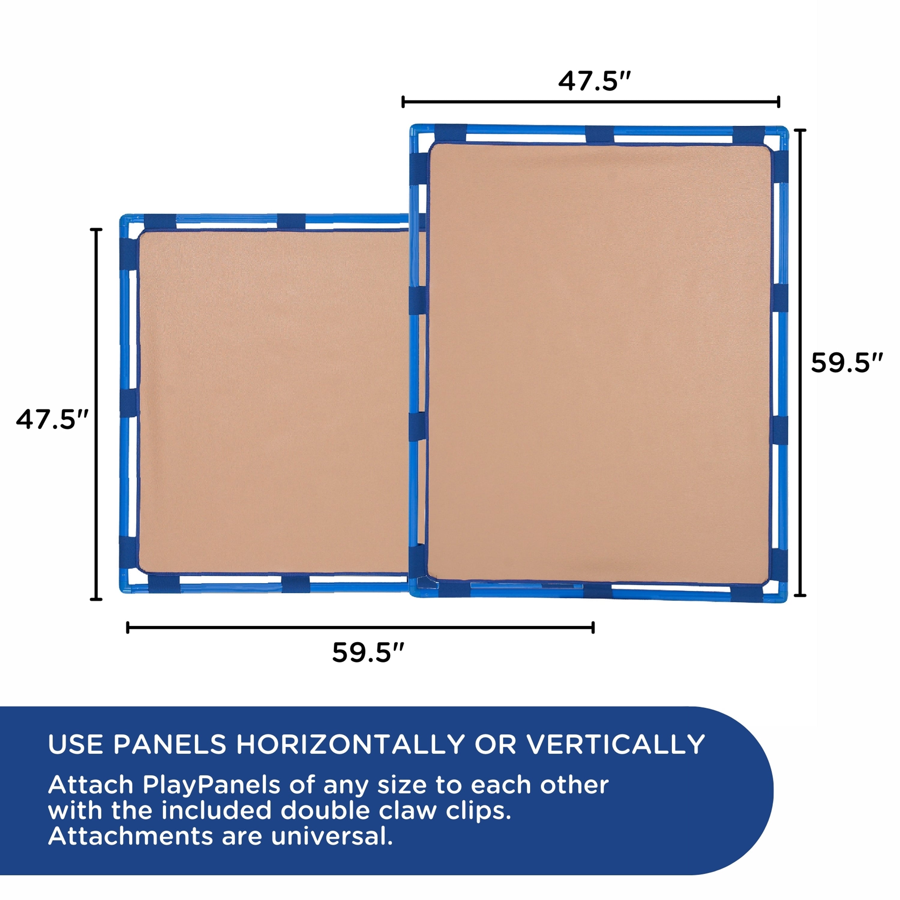 Big Screen PlayPanel - Almond with Feet