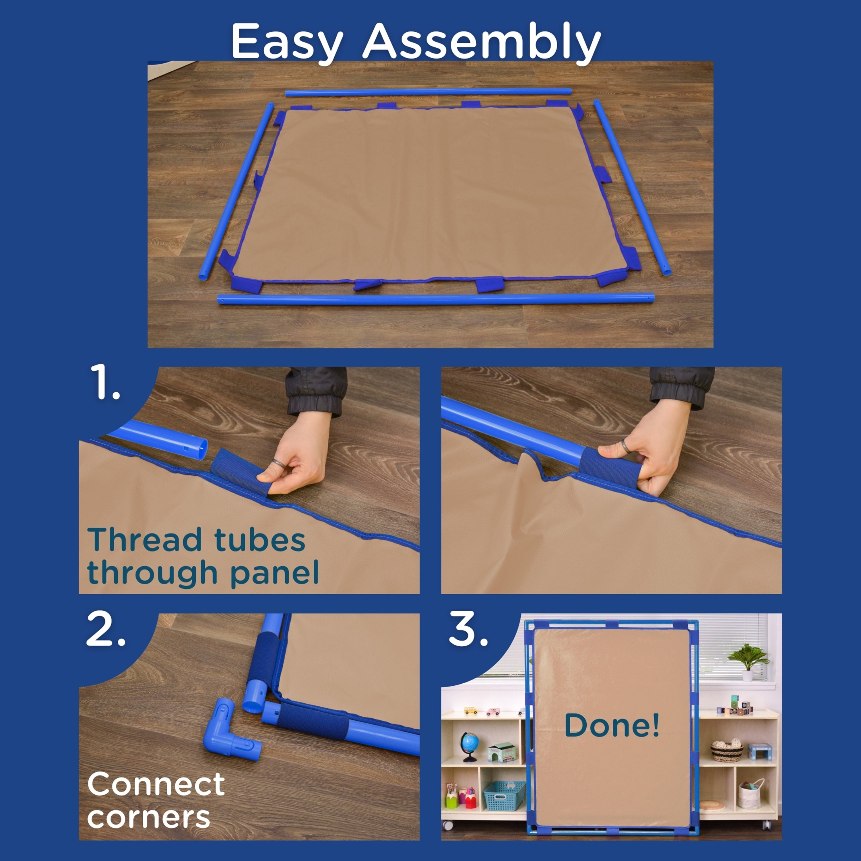 Big Screen PlayPanel - Almond with Feet