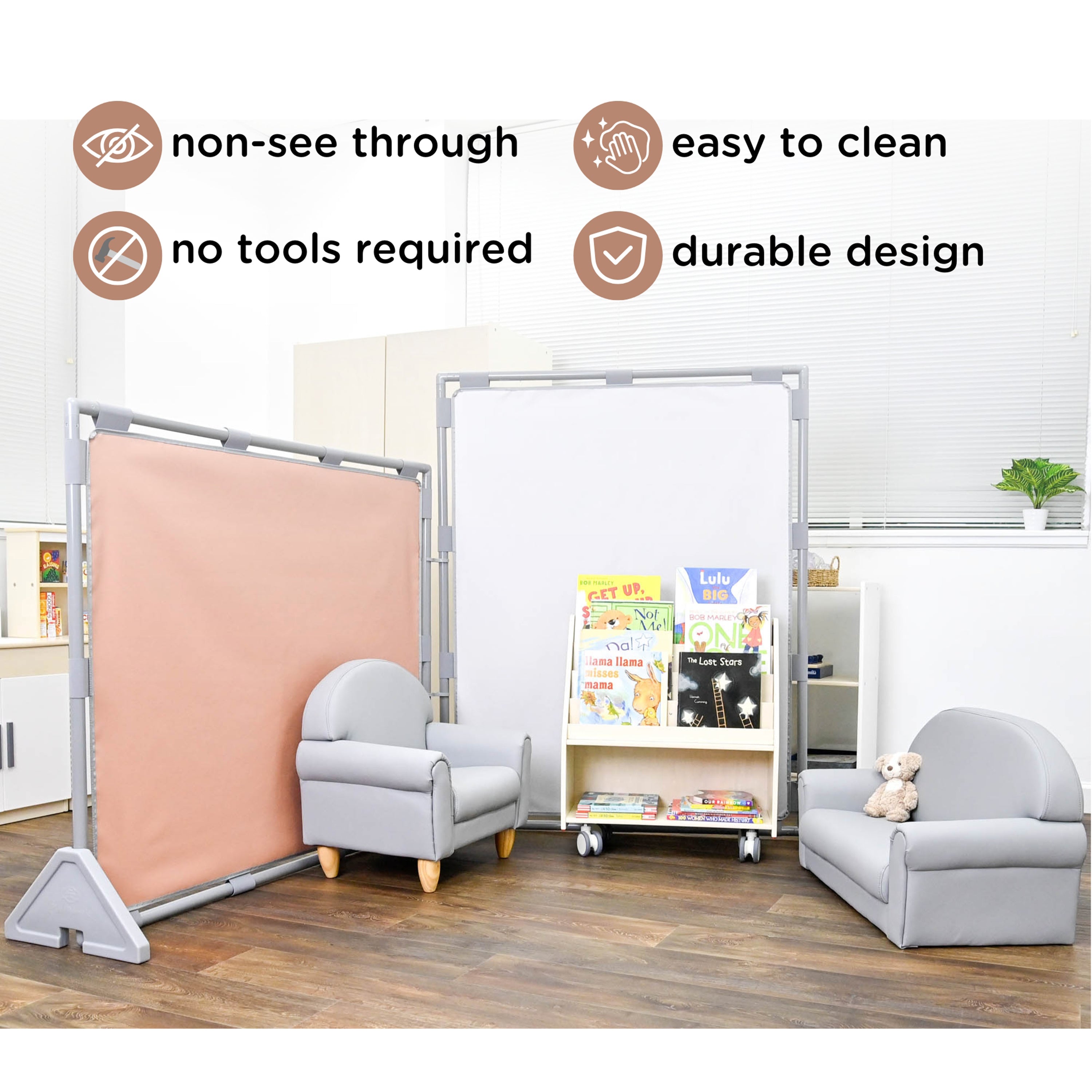 Big Screen PlayPanel - Glacier Gray with Feet