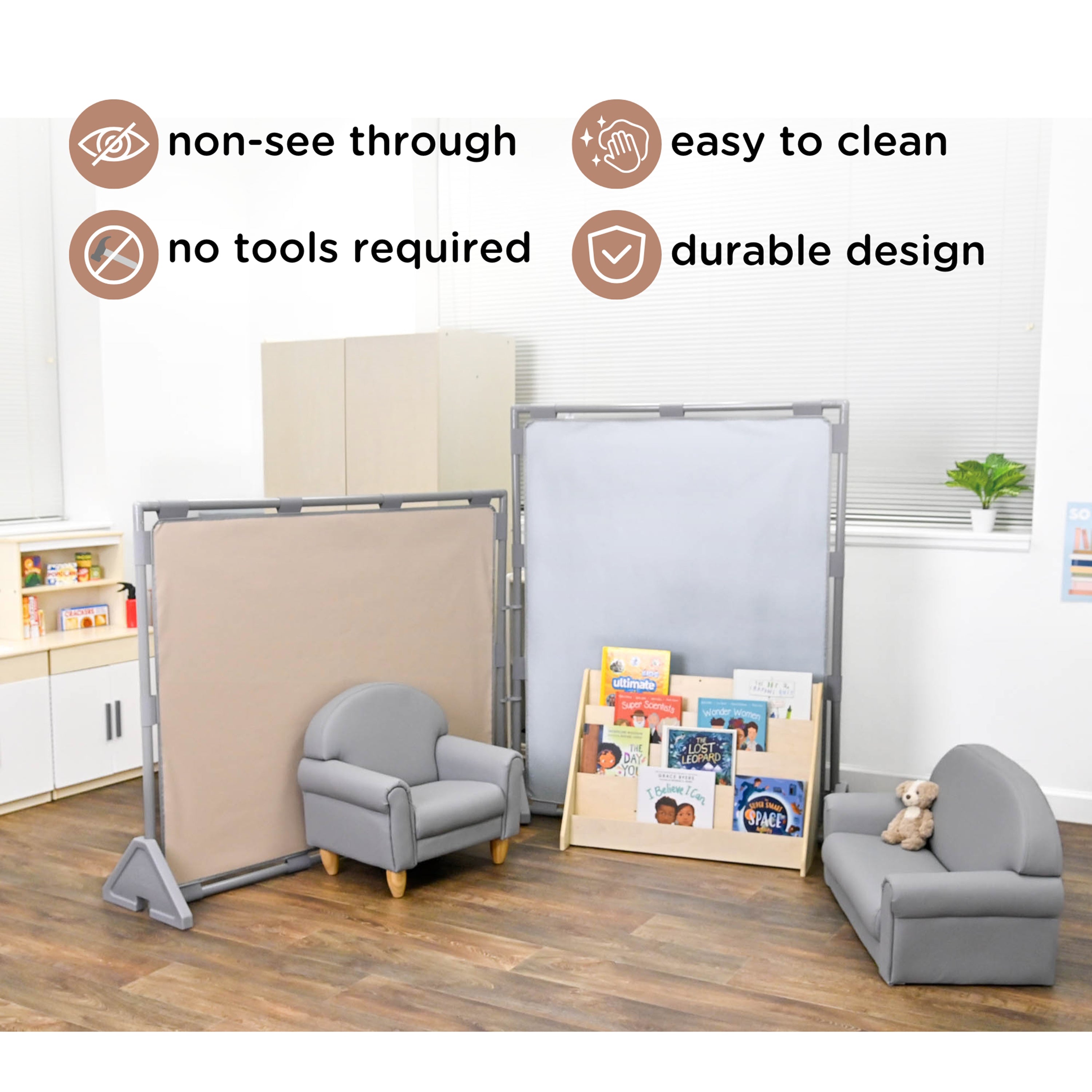 Big Screen PlayPanel - Fog Blue with Feet