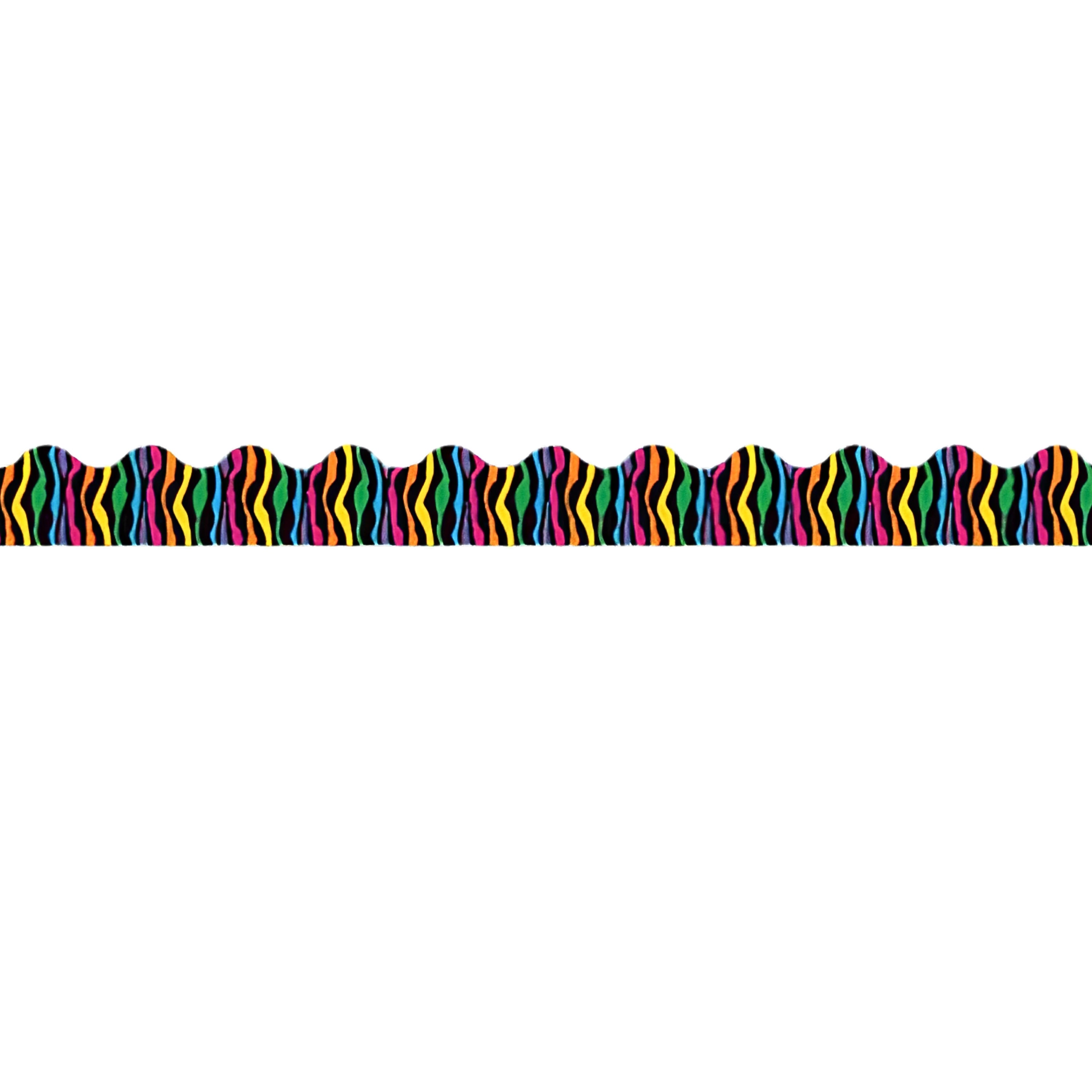 Wild Stripes Scalloped Border Trim