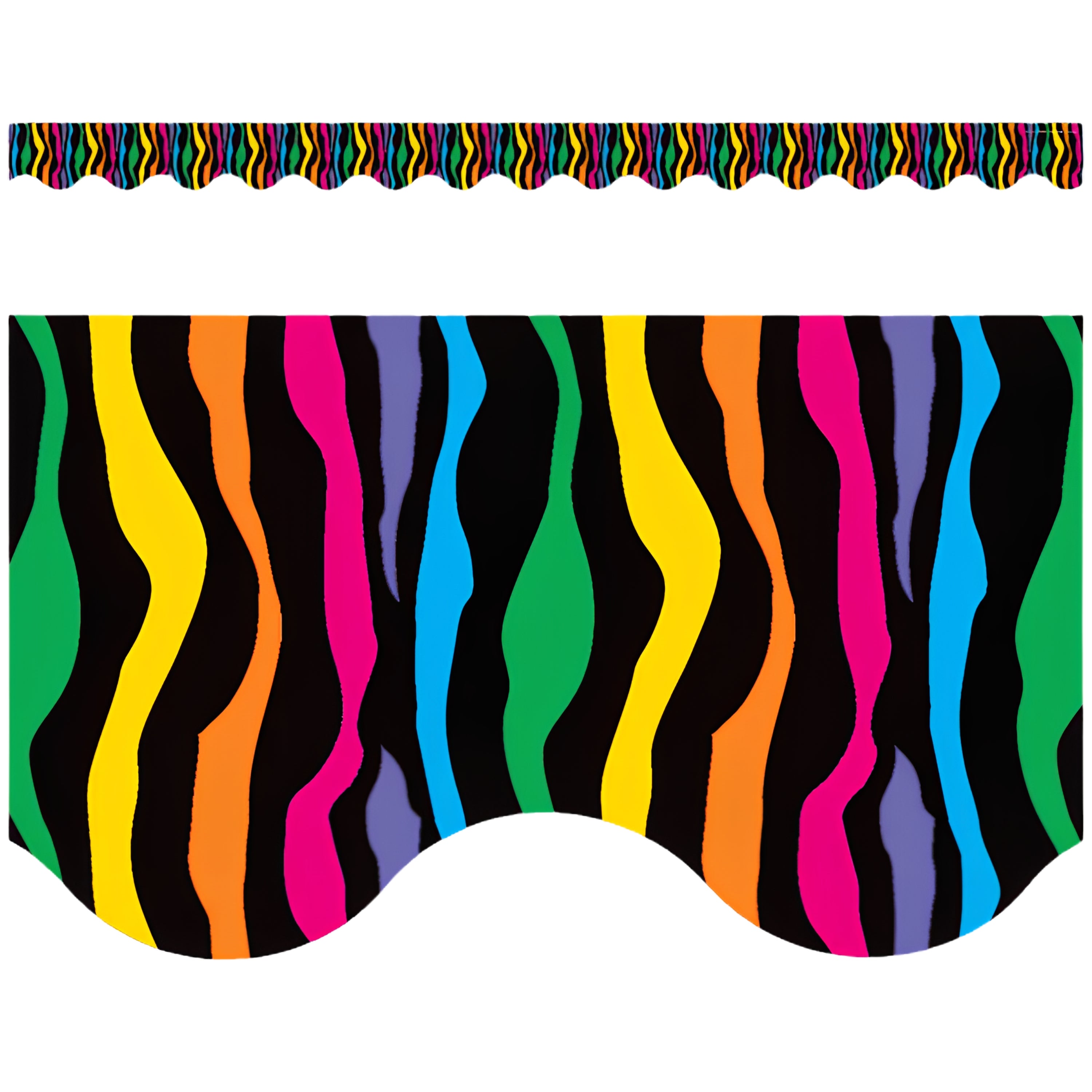 Wild Stripes Scalloped Border Trim