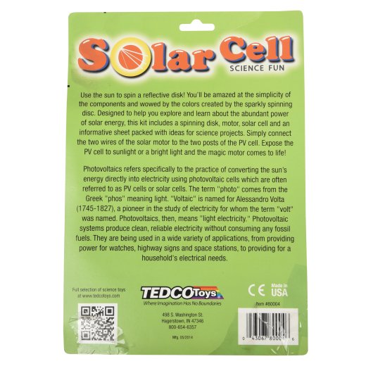 Solar Energy Spinning Disk Science Kit