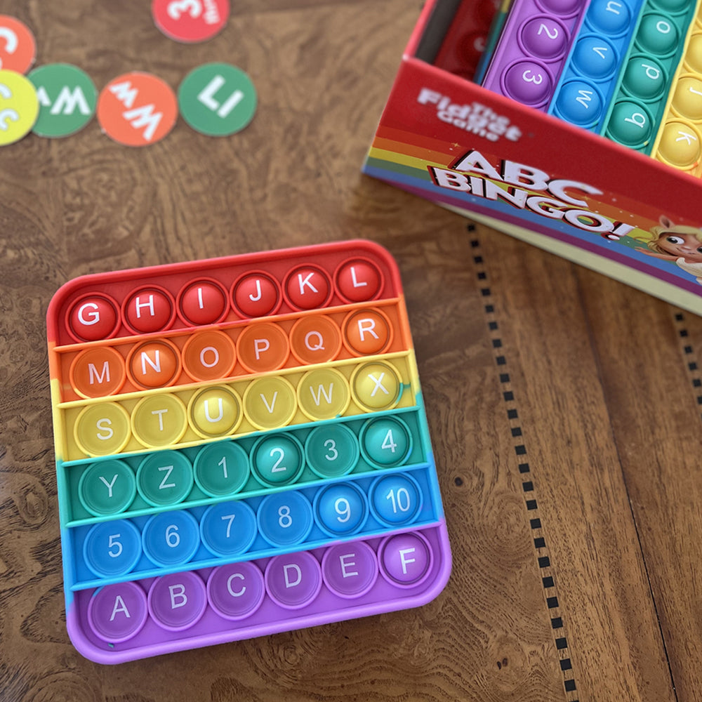 ABC Pop & Match Fidget Bingo Card