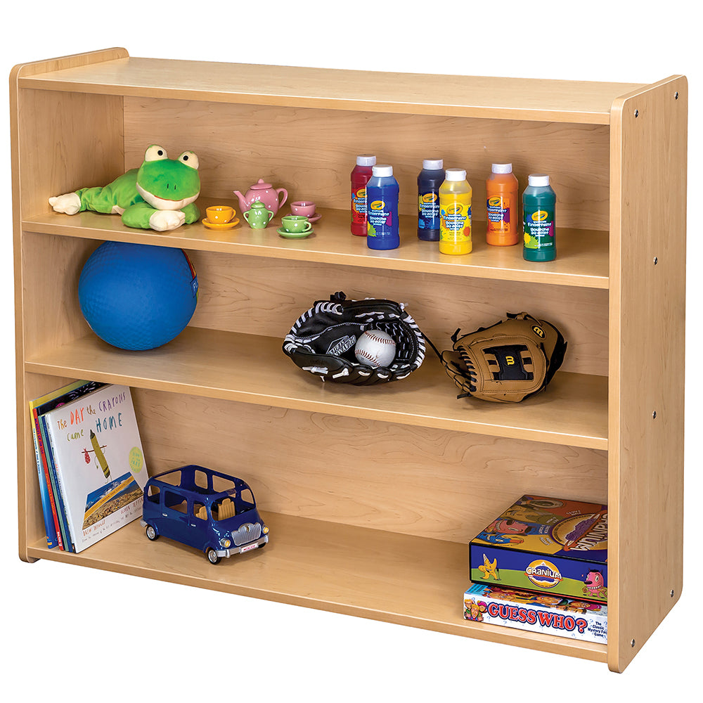 Using Tall Storage Shelf in the Classroom for Toys & Supplies