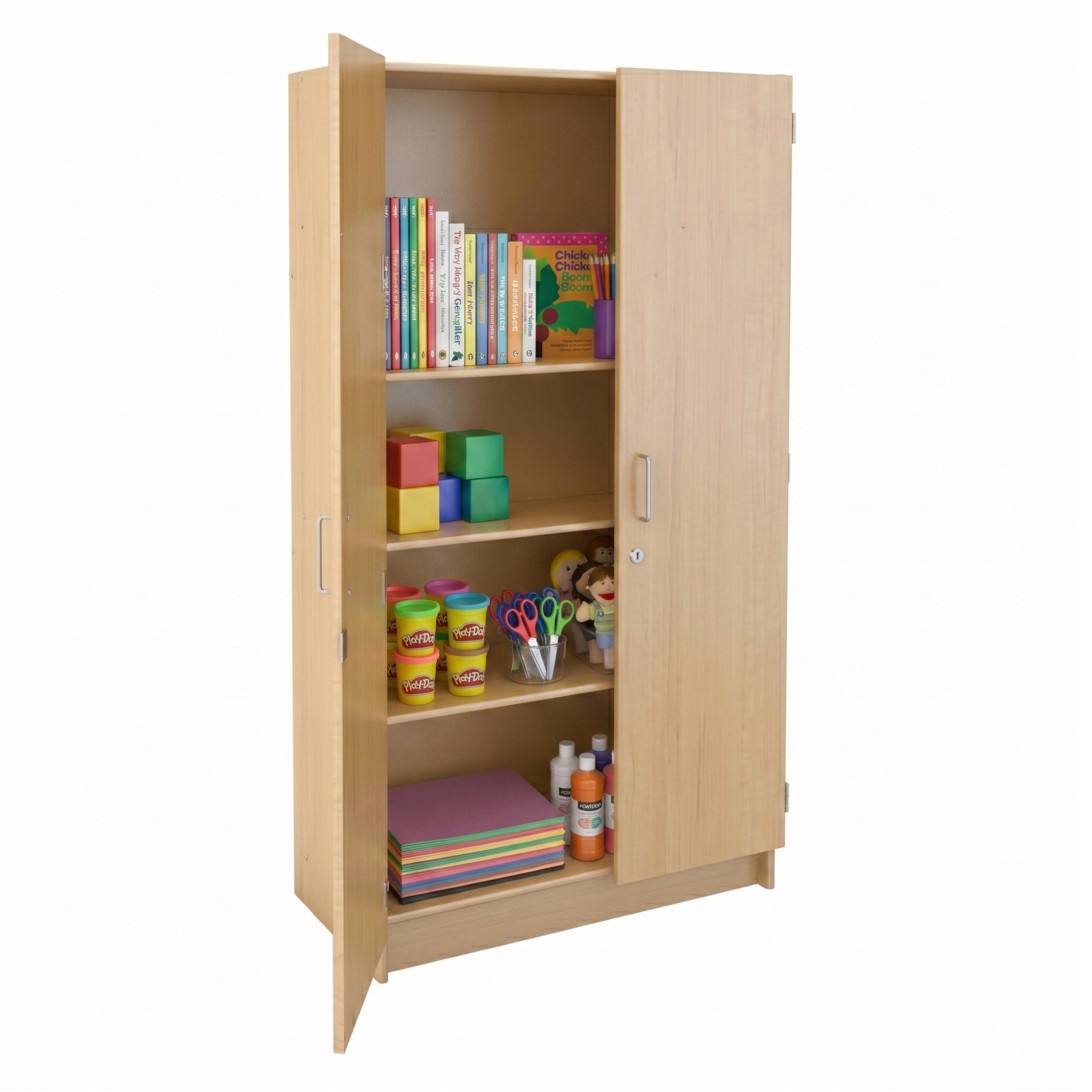 Lockable Teacher Storage Cabinet | Secure, Durable Classroom Storage with Adjustable Shelves