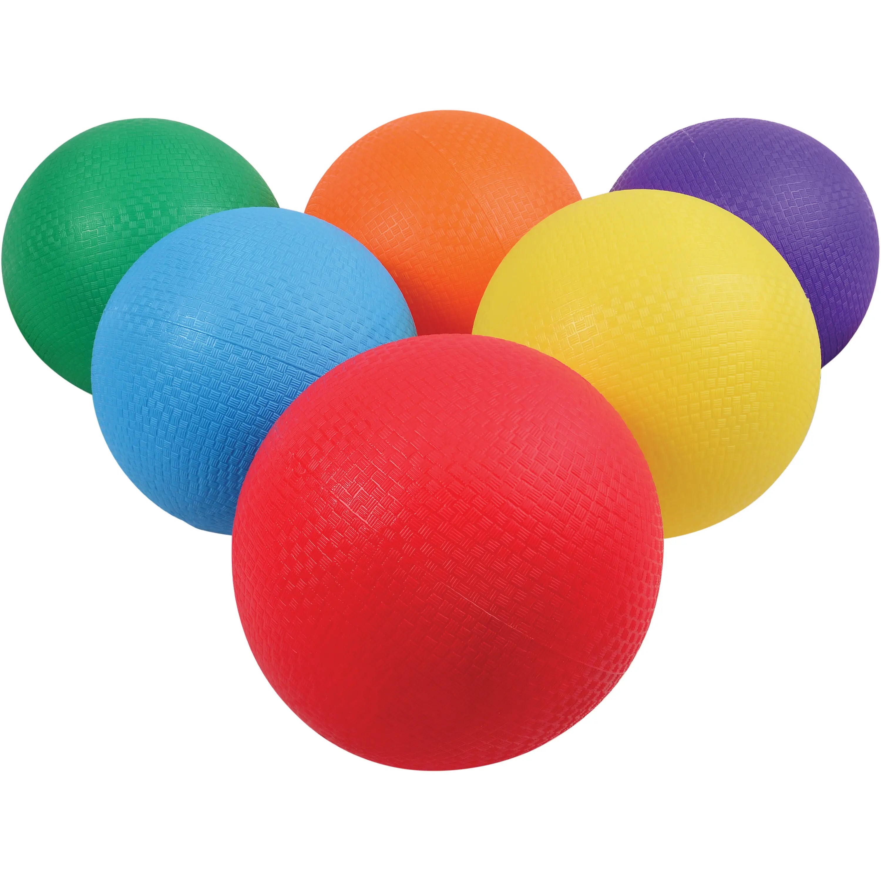 Vibrant Colored Heavy-Duty Rubber Playground Balls