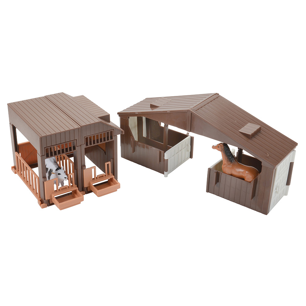 Plastic Stables Playset