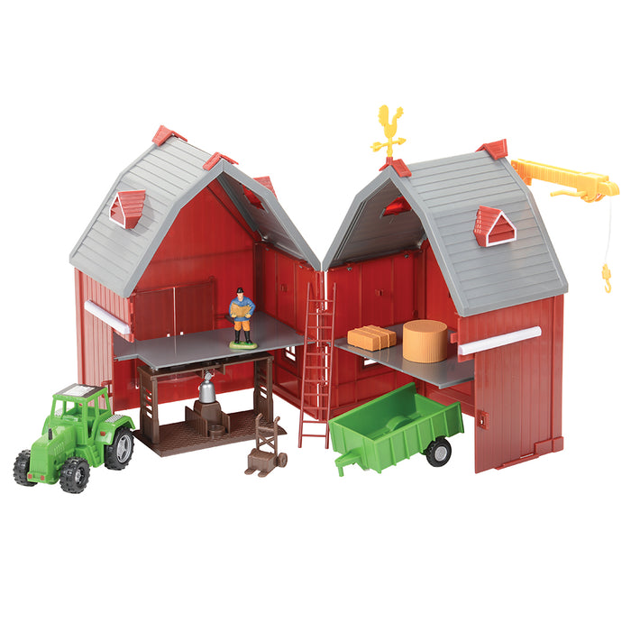 Barnyard Play Set Deluxe Barnyard Playset | 100 Piece Pretend Play Farm Adventure for Kids