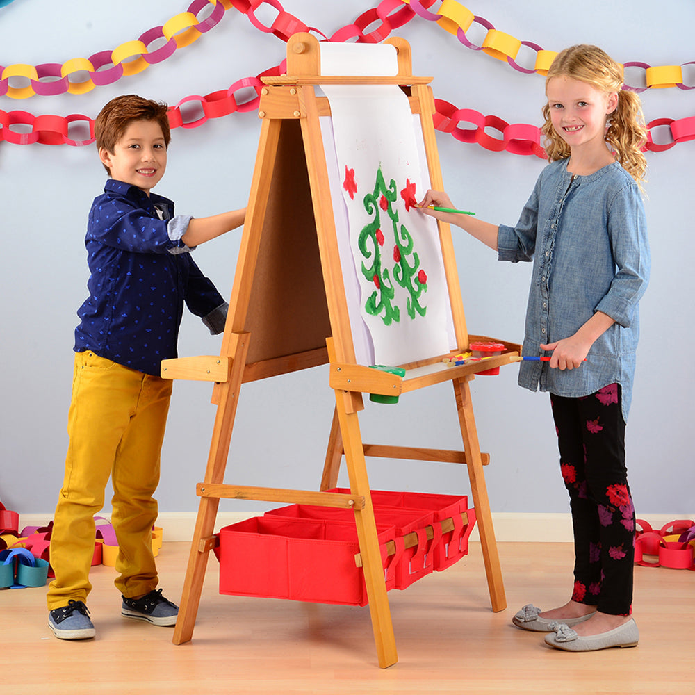 Double-Sided Easel for Classroom Use