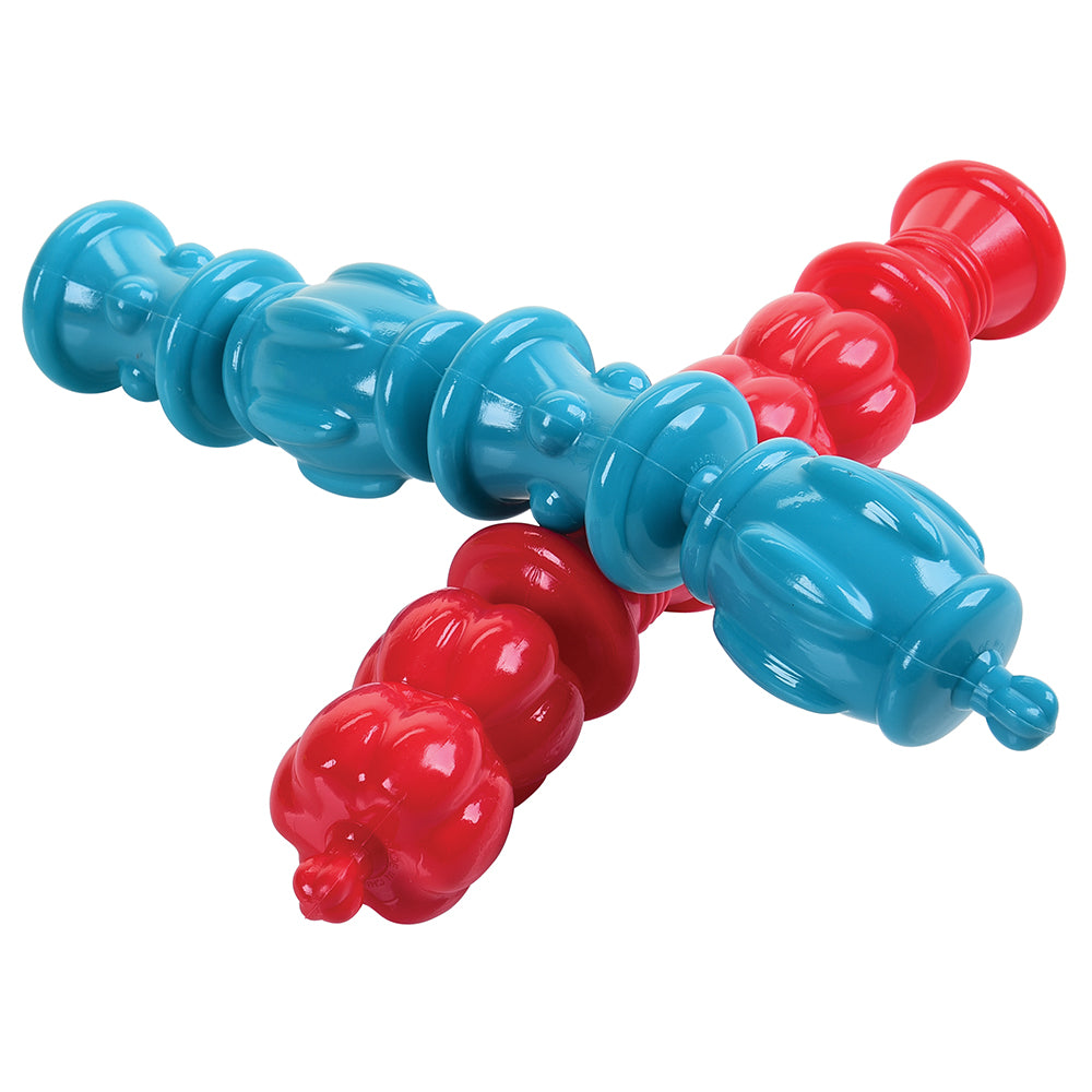 Blue & Red Snap Beads Connected