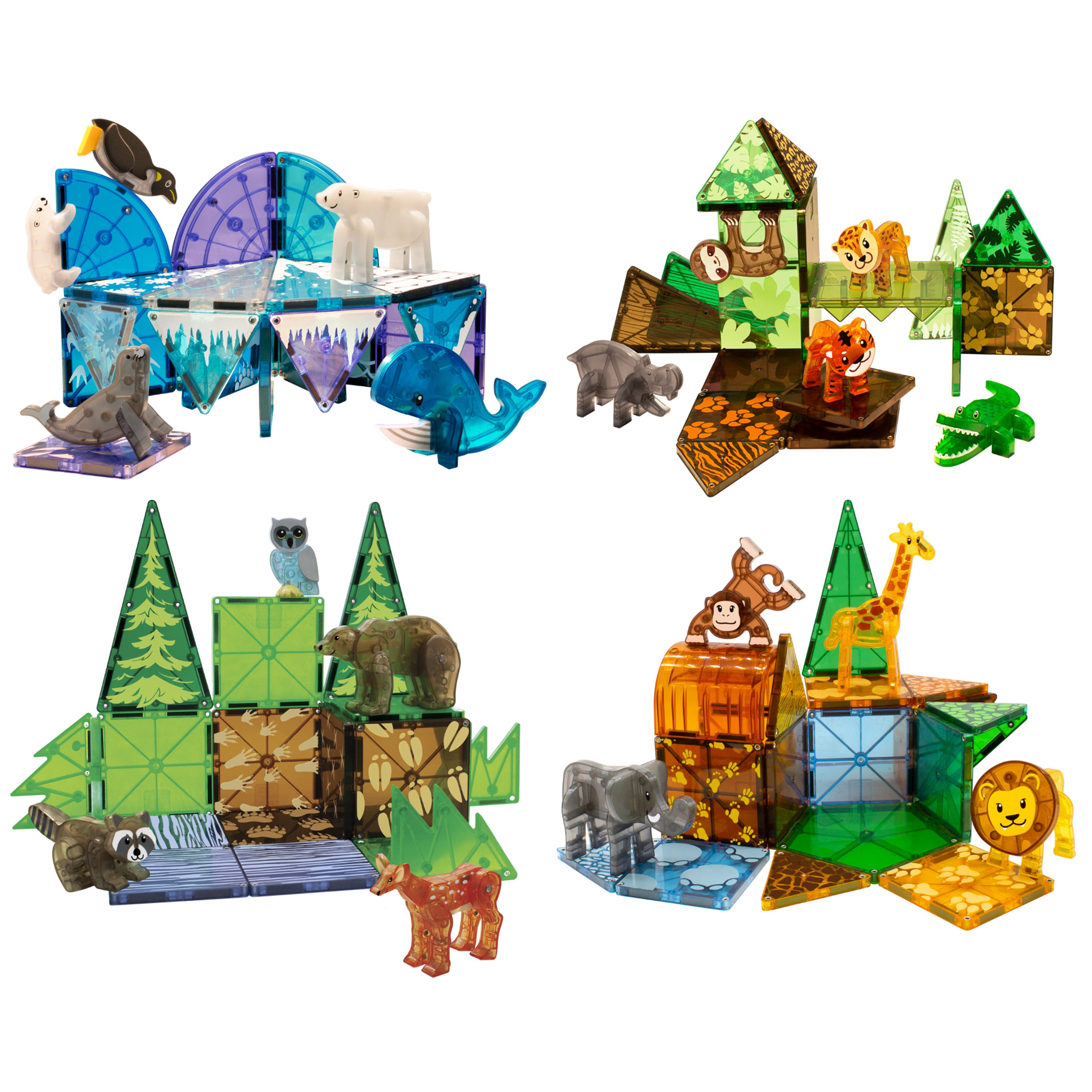 MAGNA-TILES® Magnetic Builders - Set of 4