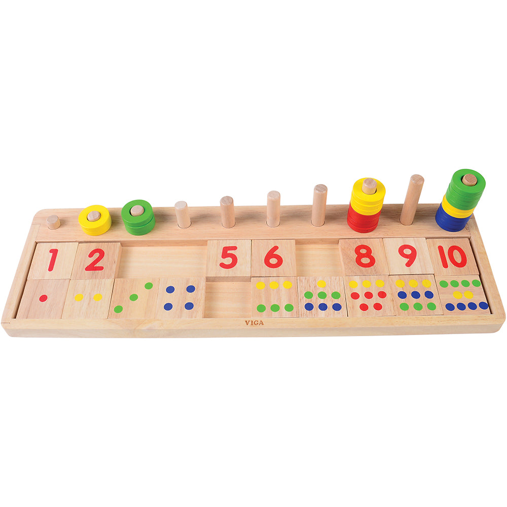 Wooden Math Bundle: Counting, Colors & Shapes