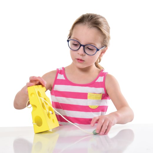 Wooden Lacing Game – Cheese & Mouse