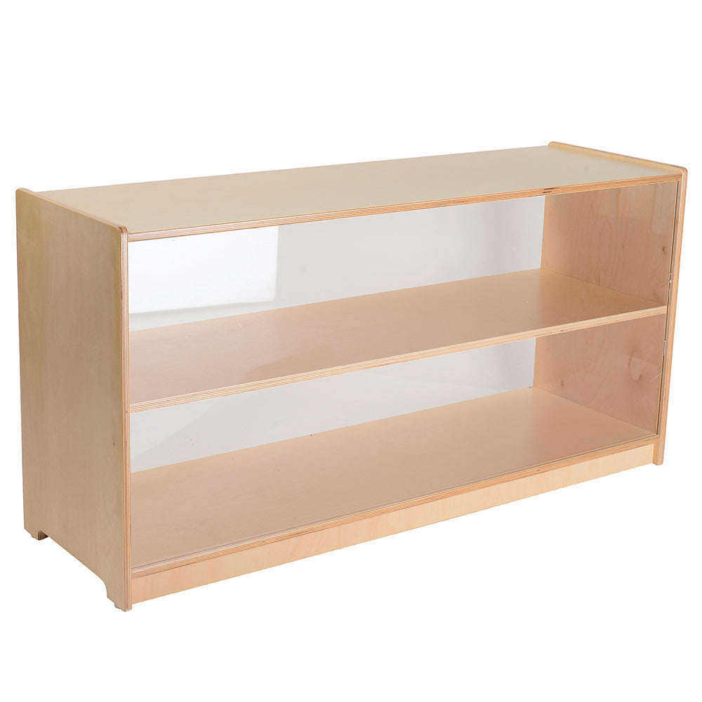 24" Eco-Friendly Baltic Birch Shelf with Plexi-Glass Back