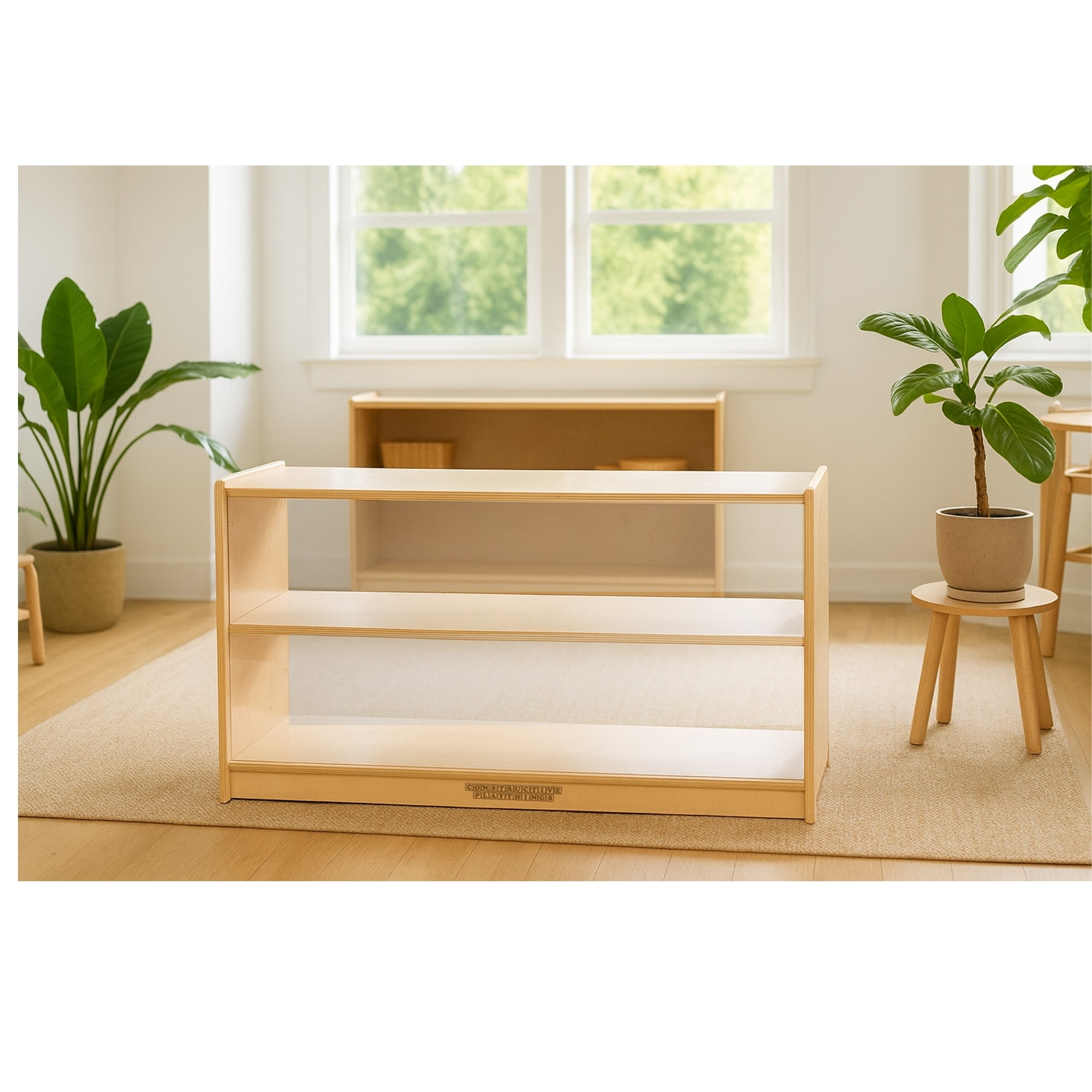 Eco-Friendly 24" Baltic Birch Shelf with Plexi-Glass Back | Flexible Classroom S WB-01
