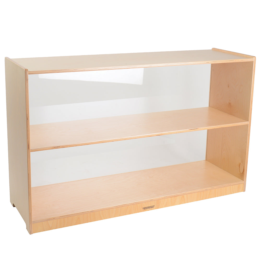 30" Baltic Birch Shelf with Plexi Glass Back | Eco-Friendly, Versatile Storage f WB-02