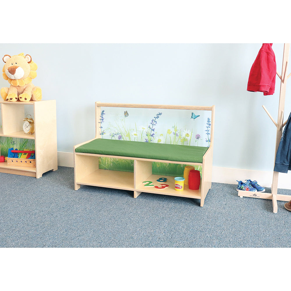 Nature View Straight Reading Sofa in the classroom