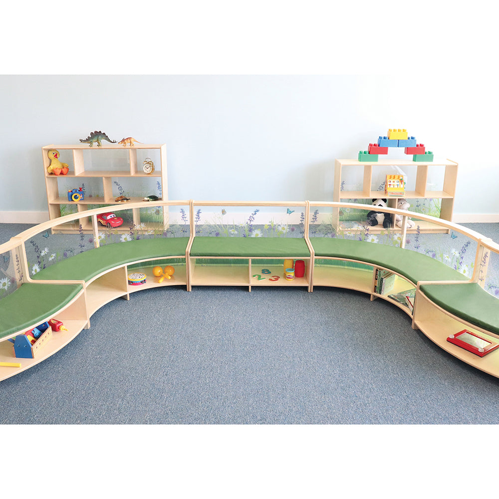 Nature View Sofas Connected Together in the classroom