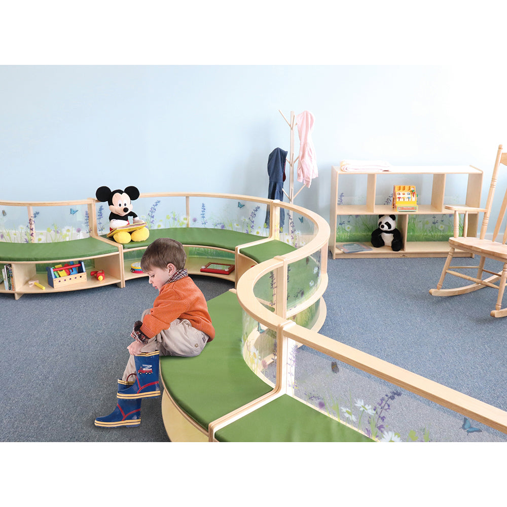 Nature View Sofas Connected Together in the classroom