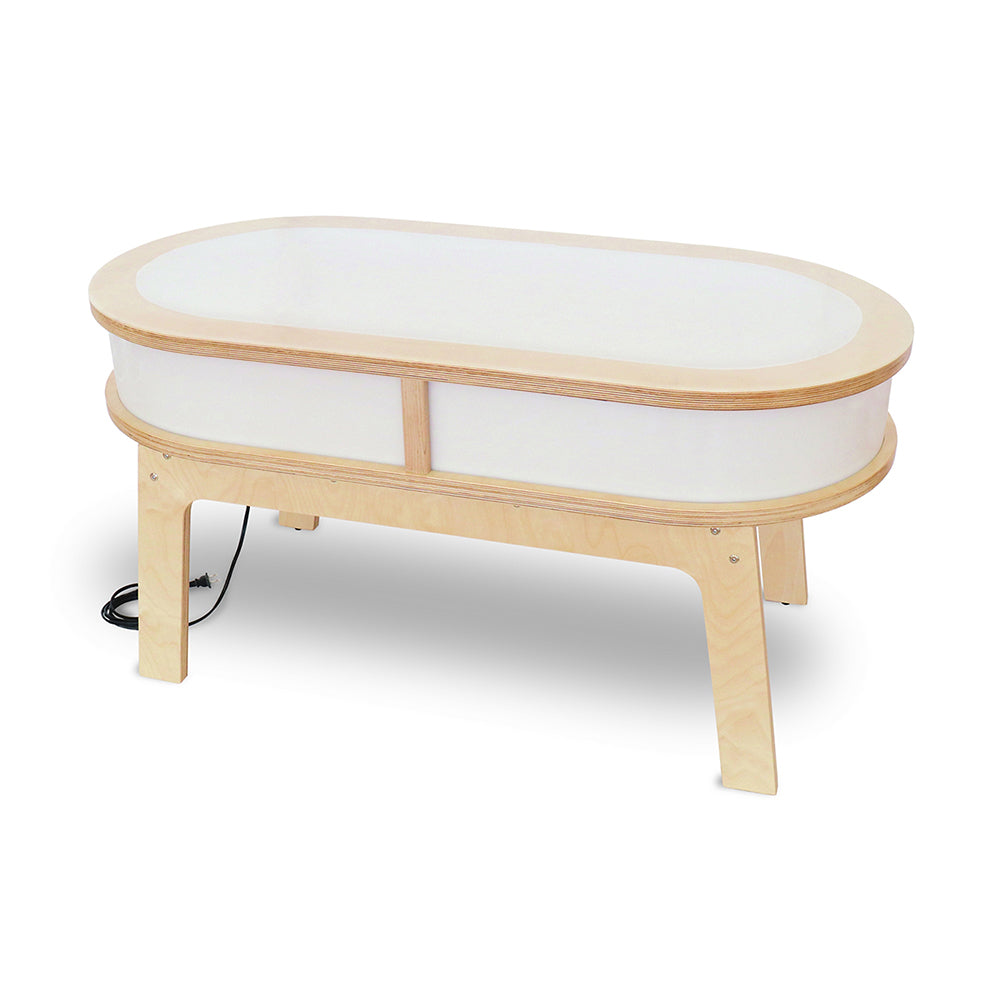 Whitney Plus Radiant LED Light Table | Curved Educational Light Table with Side WB-0737DS