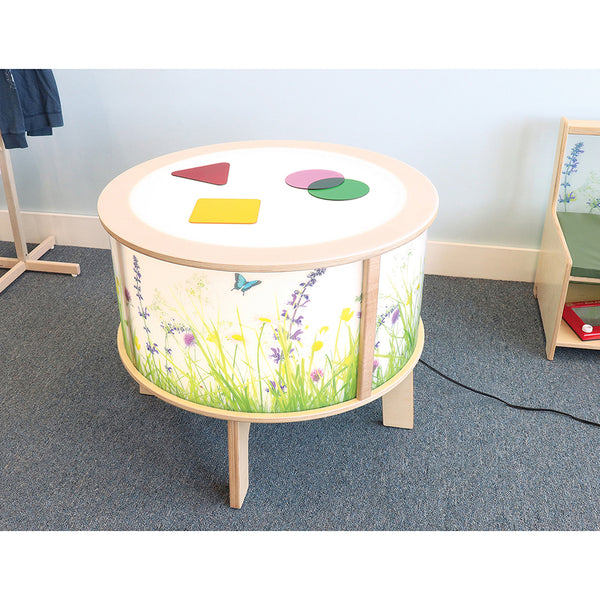Nature View Radiant LED Light Table | Round Sensory Light Table with ...