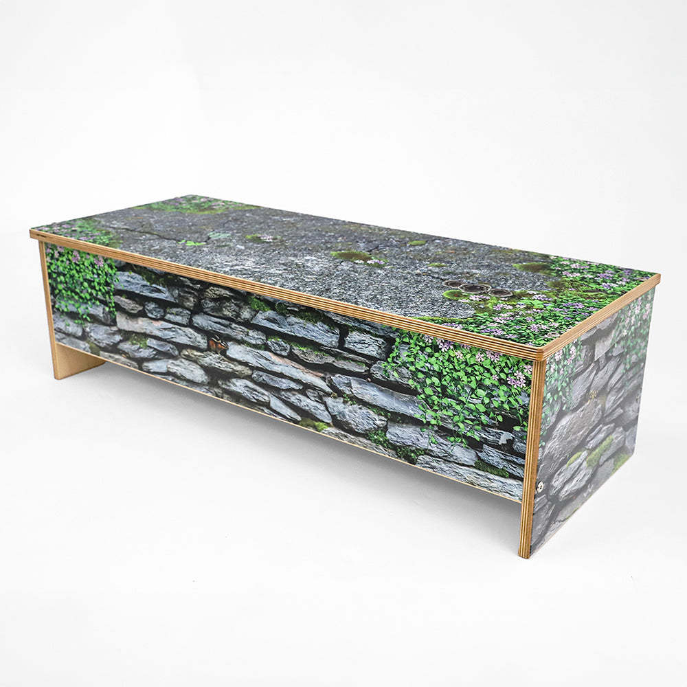 Nature View Stone Wall Bench 10H WB-0954DS