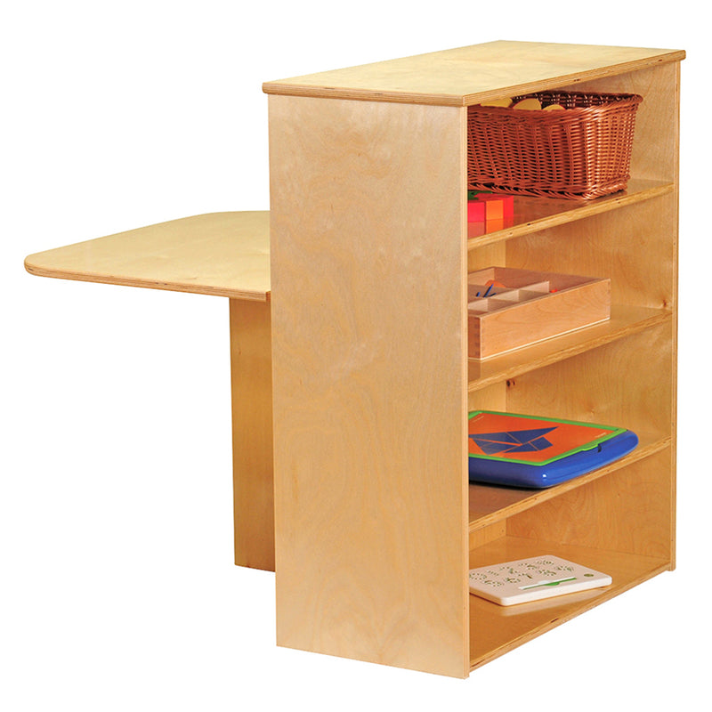 Versatile Learning Center | Multi-Use Wooden Table with Shelves and ...