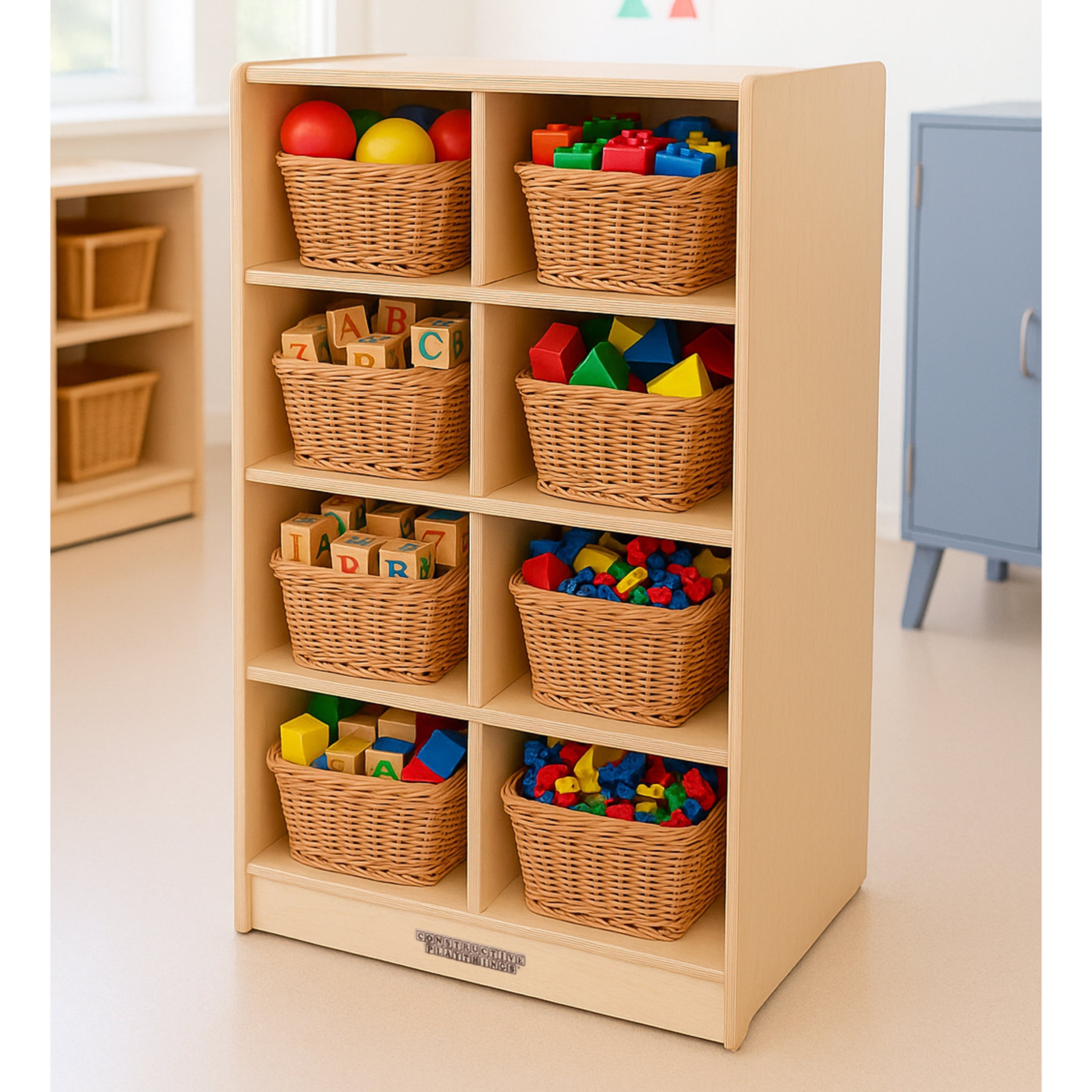 8 Tote Birch Storage Shelf | Durable Classroom Organization