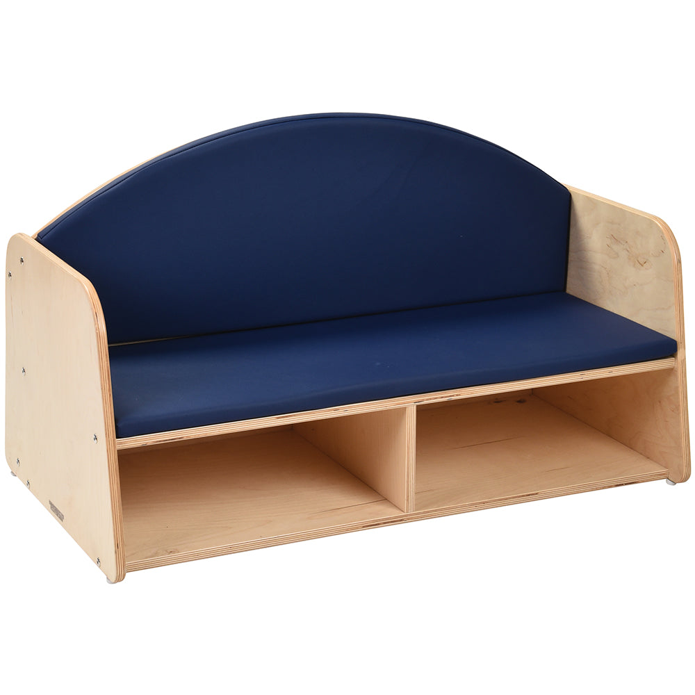 Classic Couch with Storage for Classroom & Home | Multi-Child Seating, Book Stor WB-1787