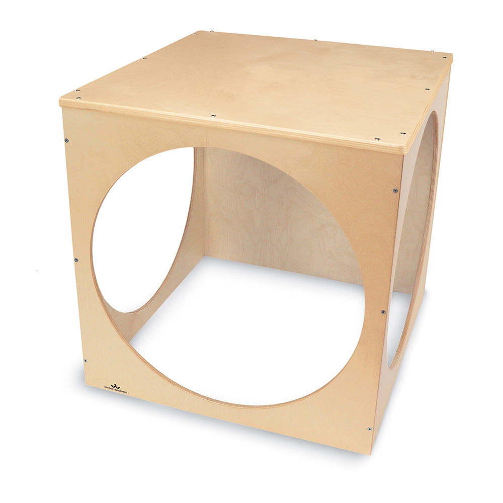 Hide Away Cube with Portholes | Eco-Friendly Classroom Play Space