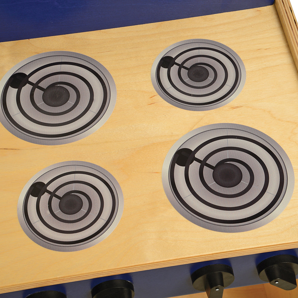 Detailed Stove Burners in Pretend Play Kitchen