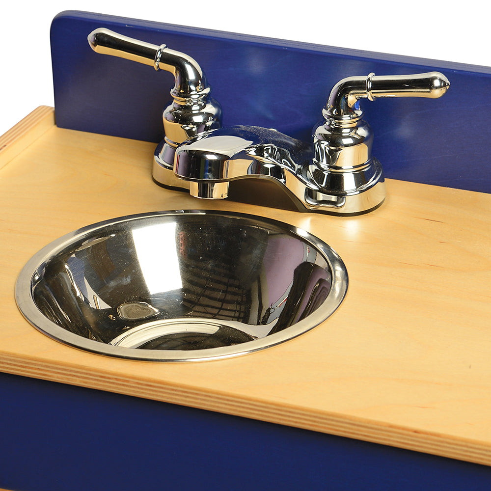 Pretend Play Sink with Chrome Faucet