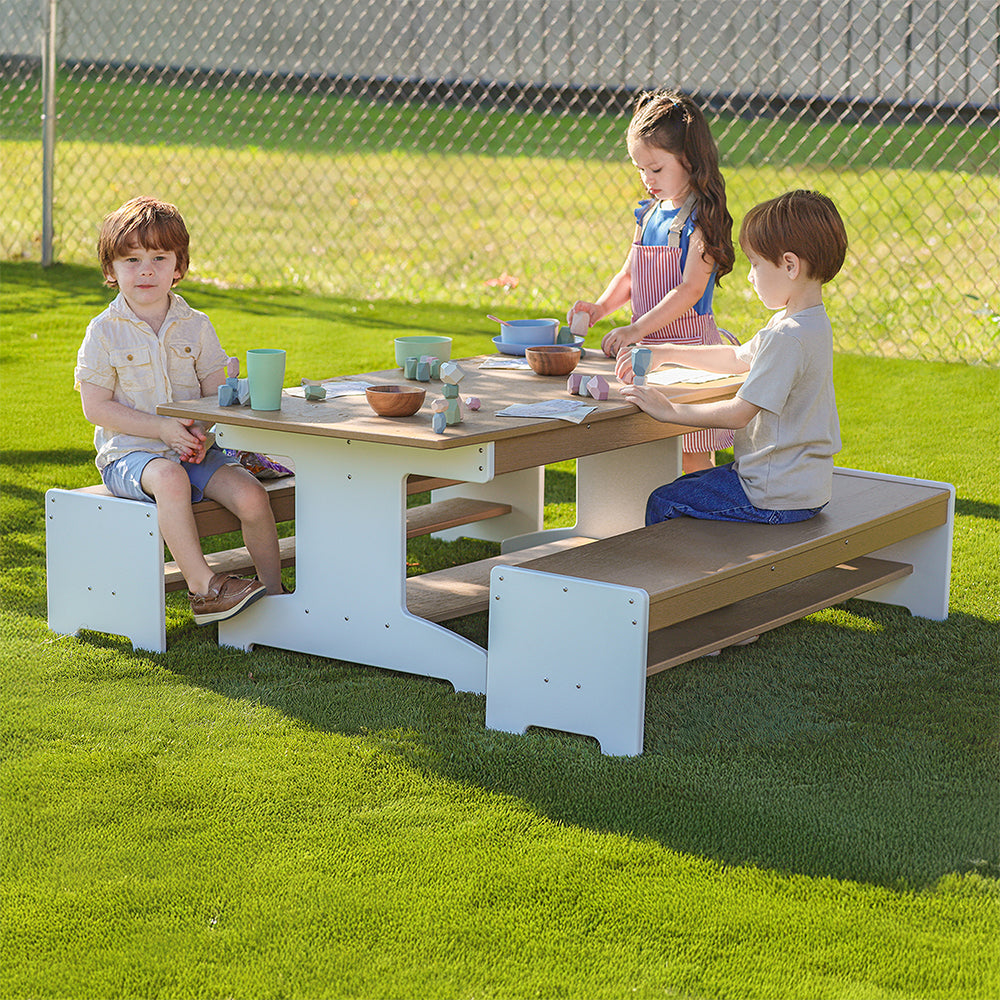 OutdoorED™ Table And Two Benches Set