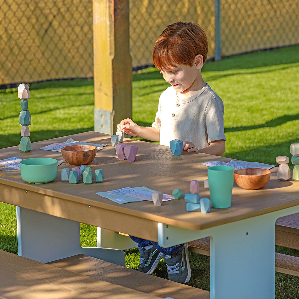 OutdoorED™ Table And Two Benches Set