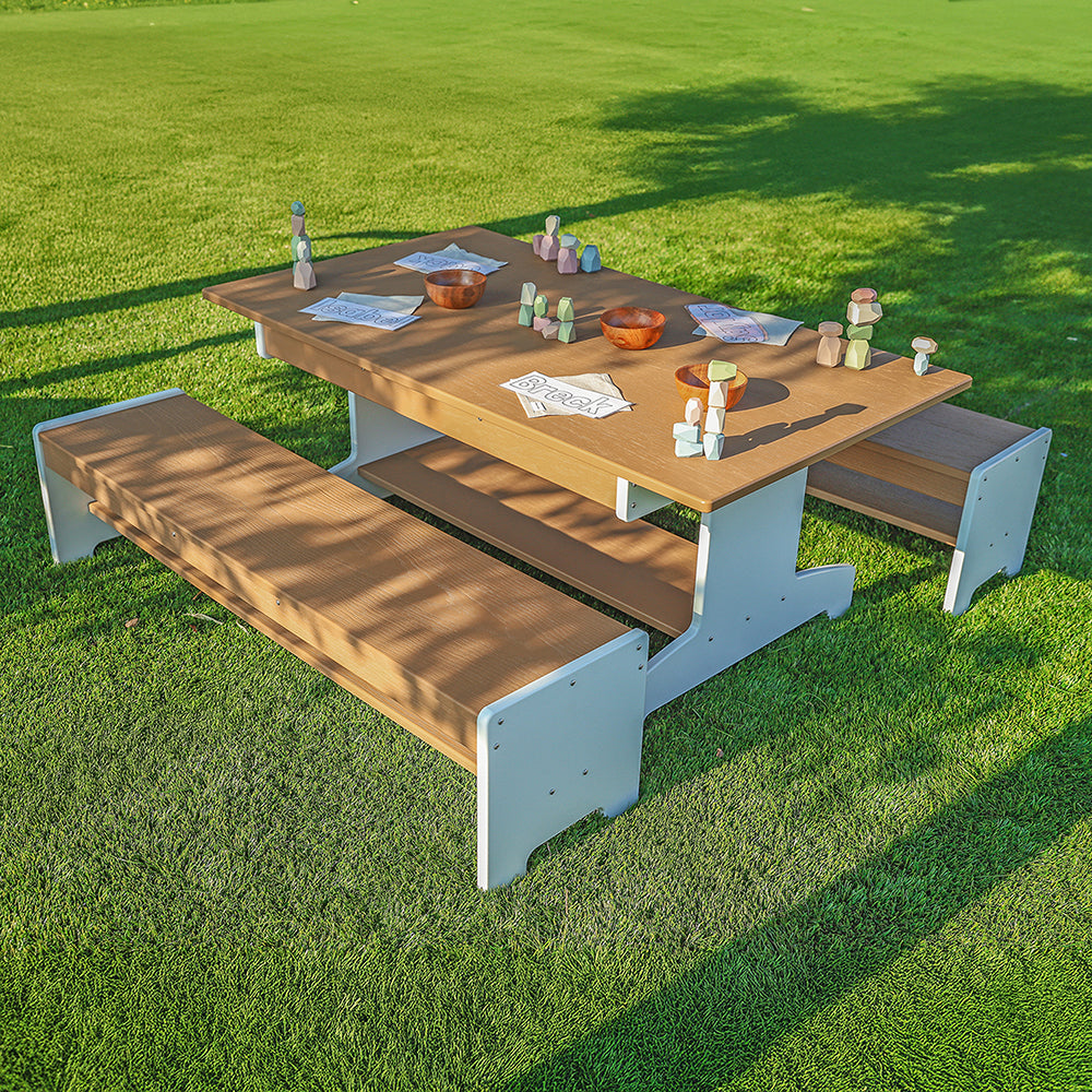 OutdoorED™ Table And Two Benches Set