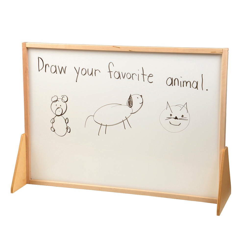 3-in-1 Magnetic Write & Wipe Room Divider | Double-Sided, Eco-Friendly Display Board in Vertical Position