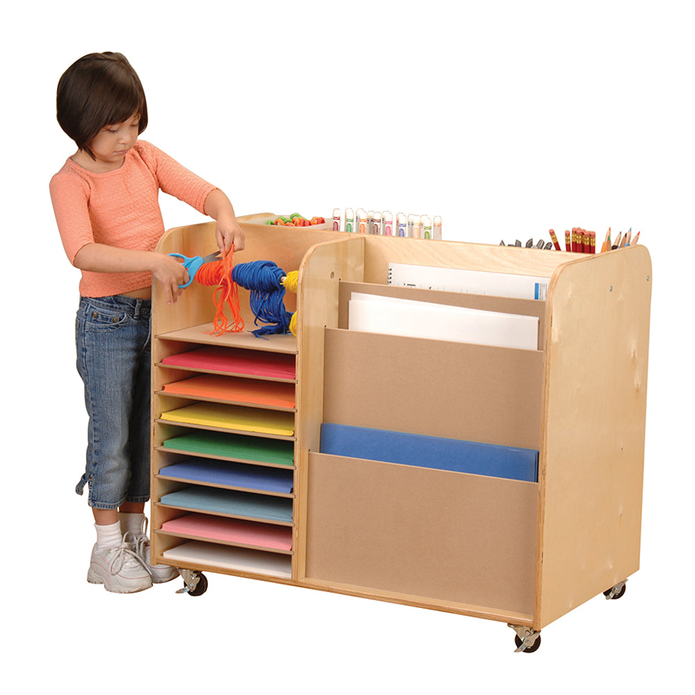 Easily Accessible Mobile Storage Cart