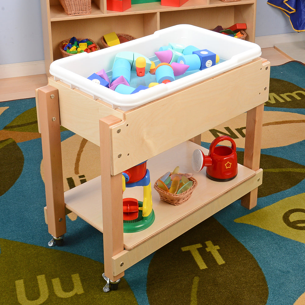 Toddler Sensory Sand & Water Table with Lid in the Classroom