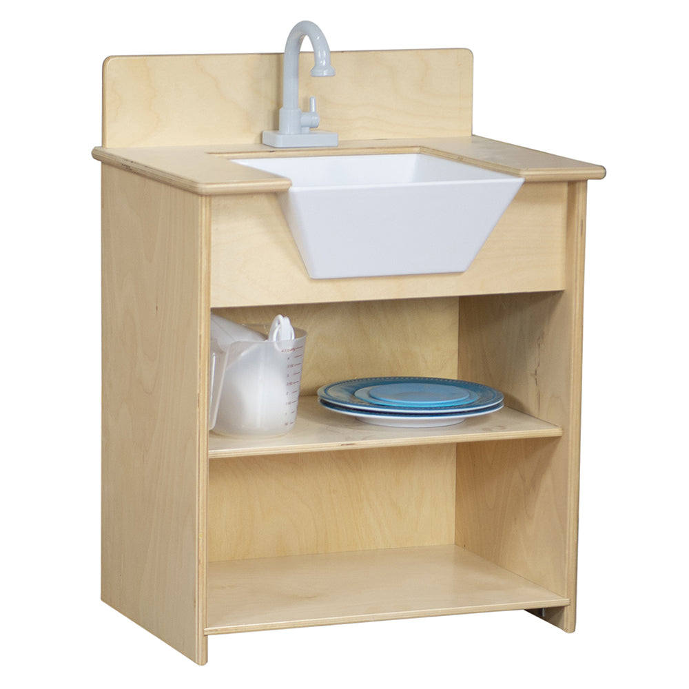 Durable Wooden Play Sink | Realistic Farmhouse Design WD-10385DS