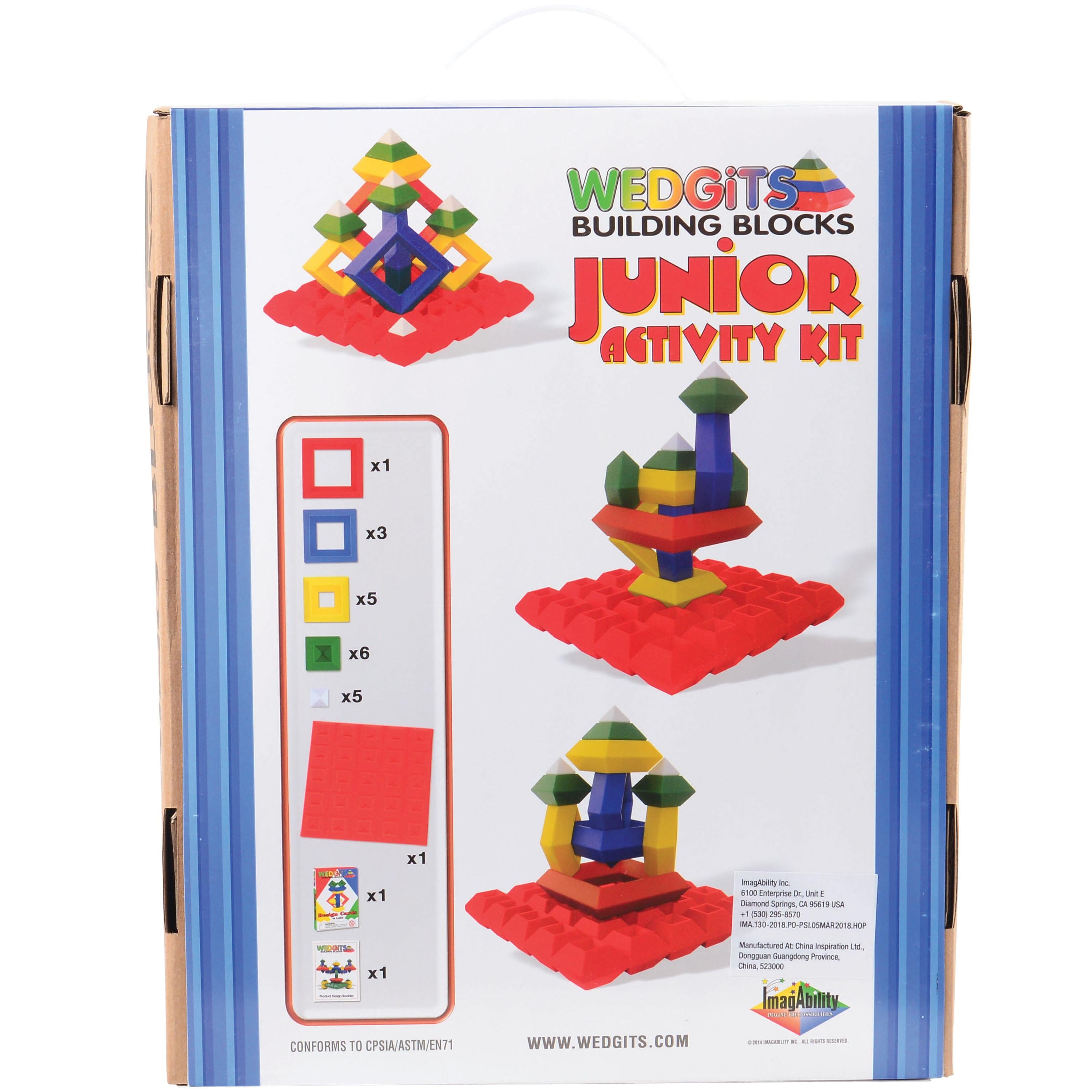 WEDGiTS® Junior Activity Kit – 20 Piece STEM Building Set Wedgits